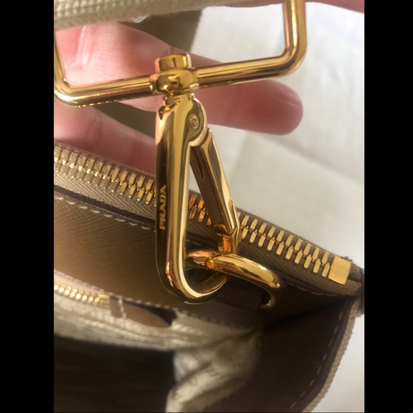 Canvas and Leather Prada Satchel/Crossbody - Picture 6 of 11